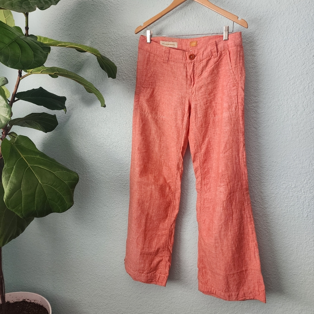 Pilcro and the Letterpress Coral Pants
